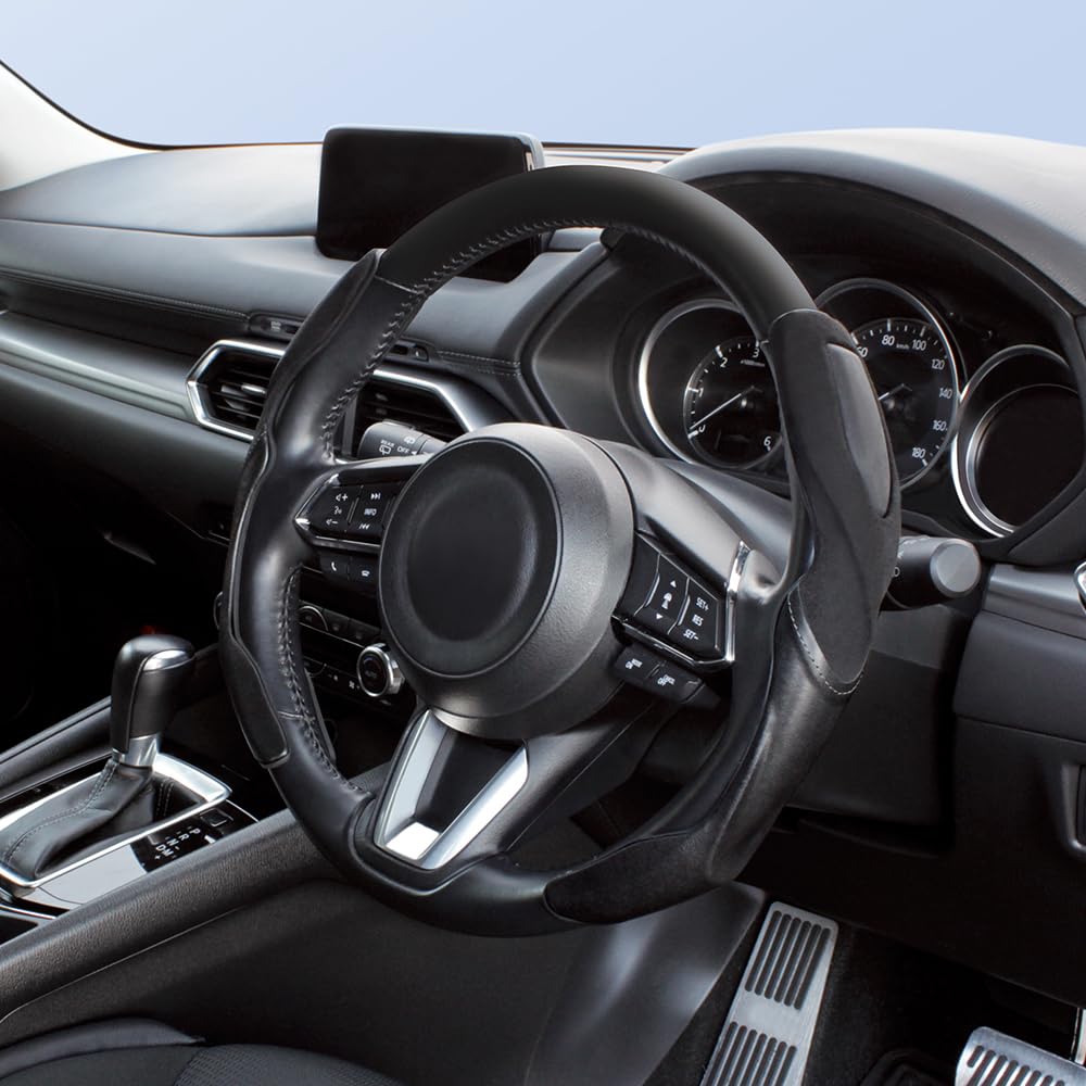 スポーツステアリング アルミニウム製 レザーグリップ Amazon | REAL(レアル)ステアリング ガングリップタイプ オールレザー